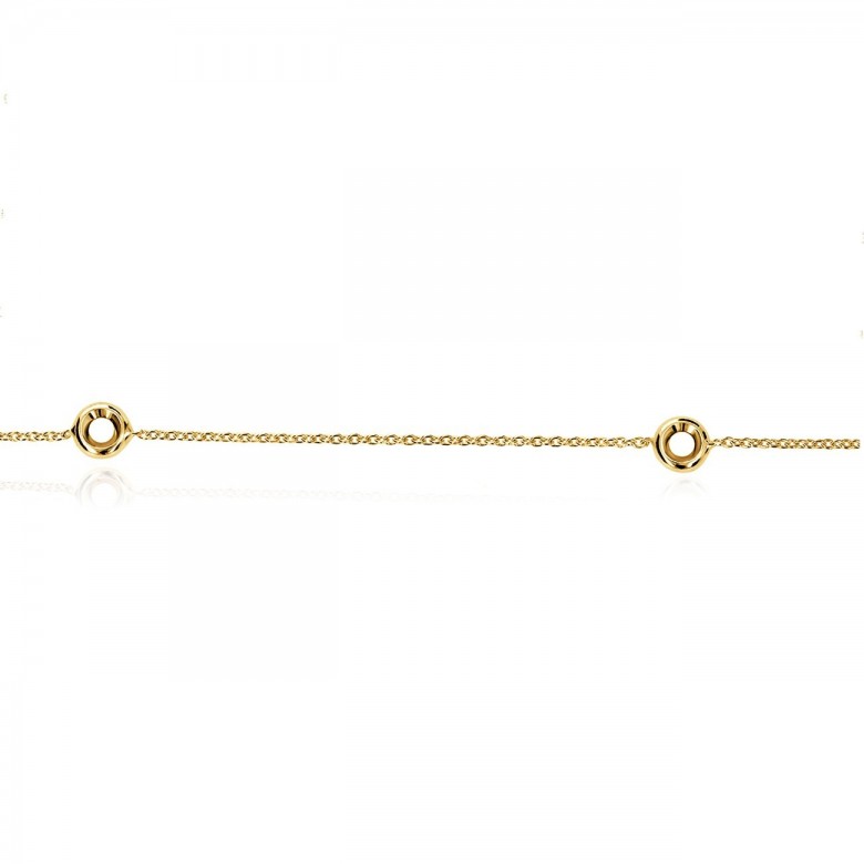SETTINGS BRACELET IN YELLOW GOLD 18 KT