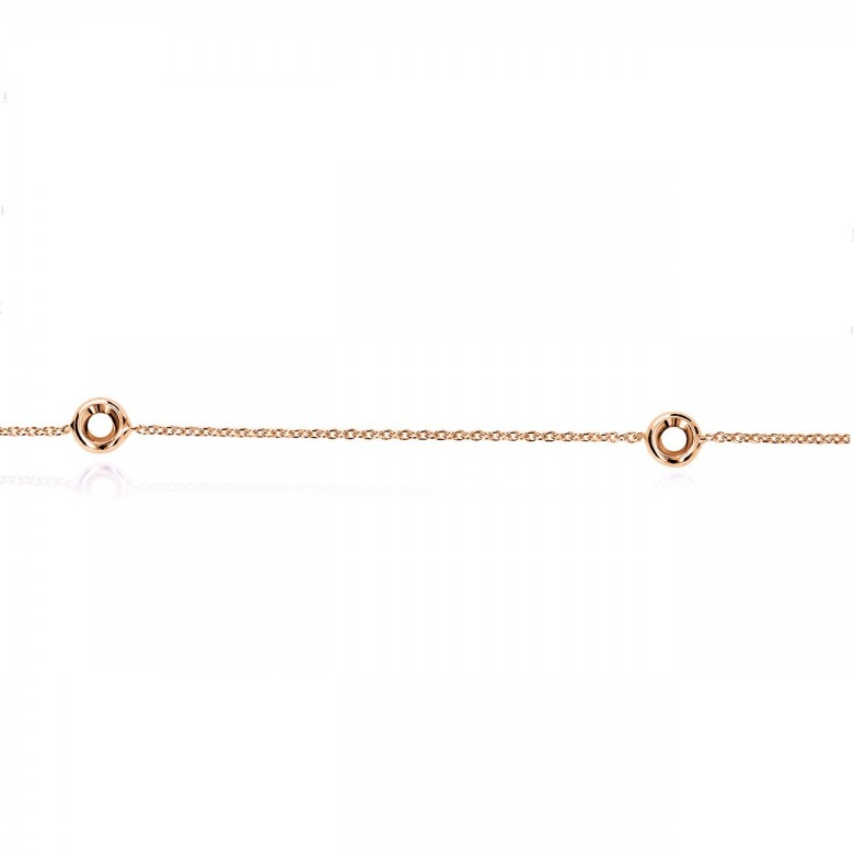 SETTINGS BRACELET IN RED GOLD 18 KT