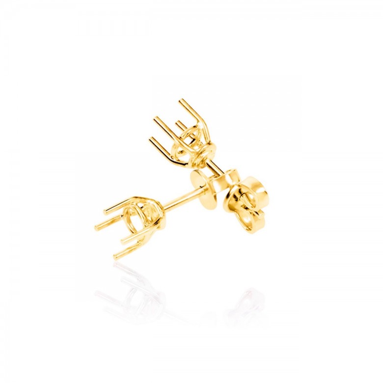THREAD GRIFF EARRING IN YELLOW GOLD 18 KT