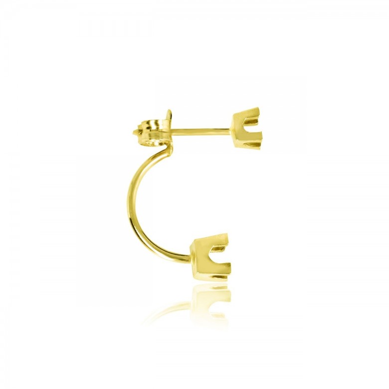 DOUBLE GRIFF EARRING IN YELLOW GOLD 18KT