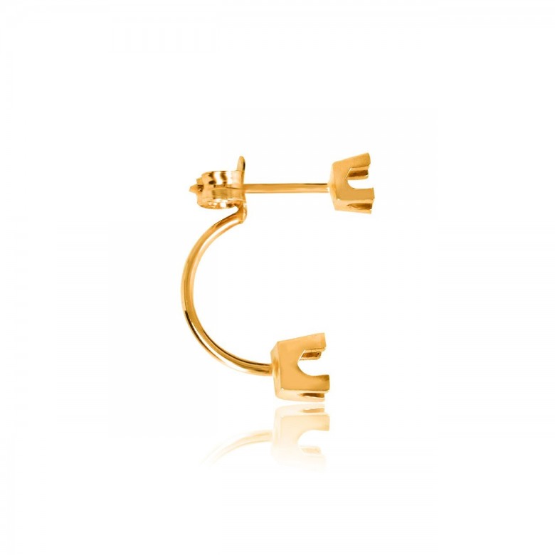 DOUBLE GRIFF EARRING IN RED GOLD 18KT