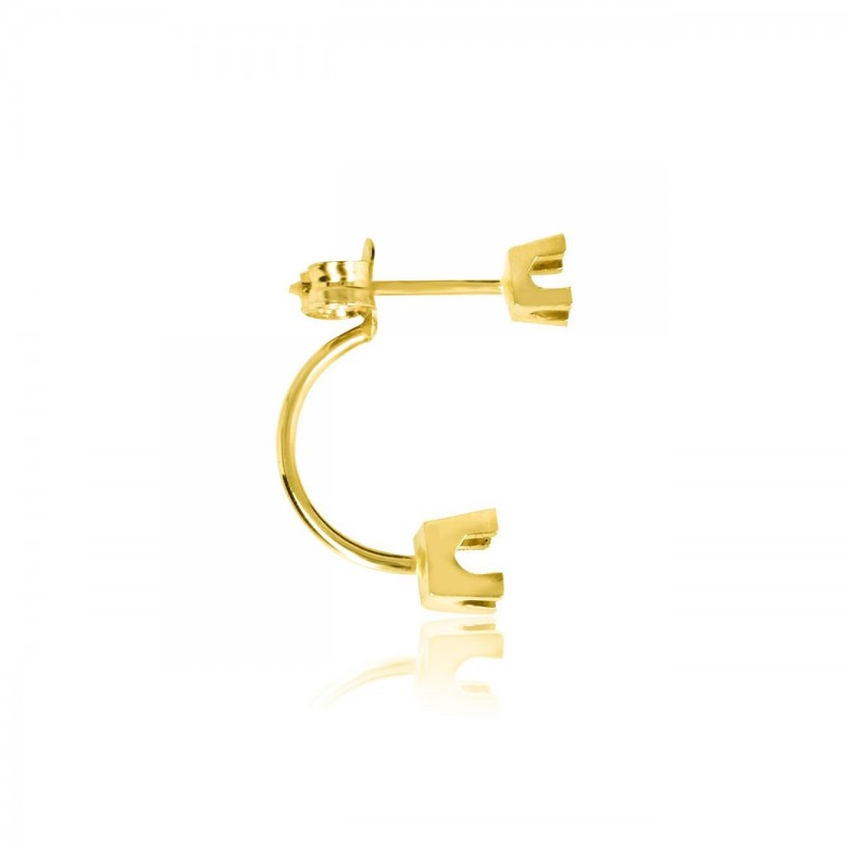 DOUBLE GRIFF EARRING IN YELLOW GOLD 18KT