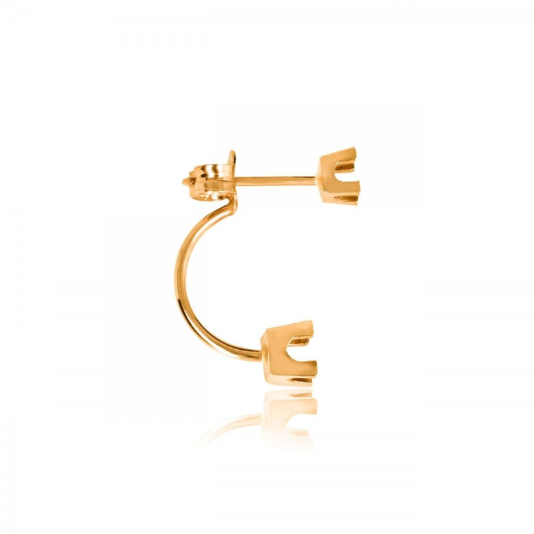 DOUBLE GRIFF EARRING IN RED GOLD 18KT