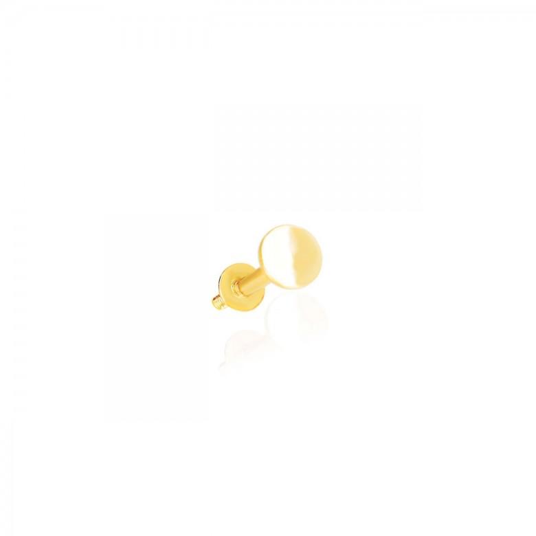 FLAT PIERCING IN YELLOW GOLD 18 KT