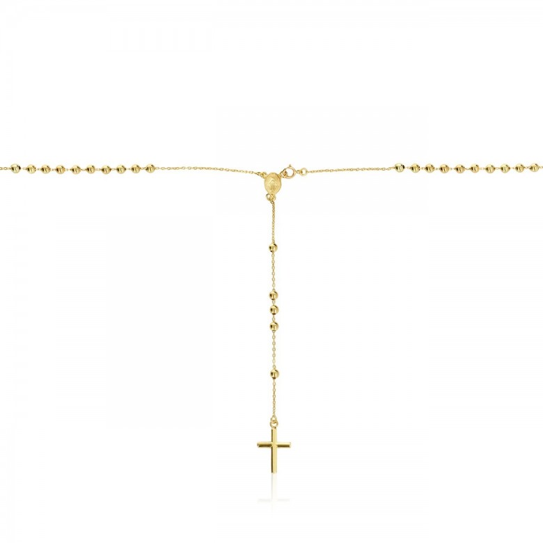 ROSARY NECKLACE IN YELLOW GOLD 18 KT