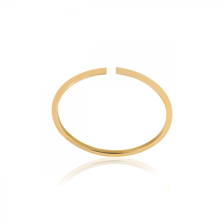 BRACCIALE A CANNA FLESSIBILE TRIANGOLARE IN ORO ROSSO 18KT