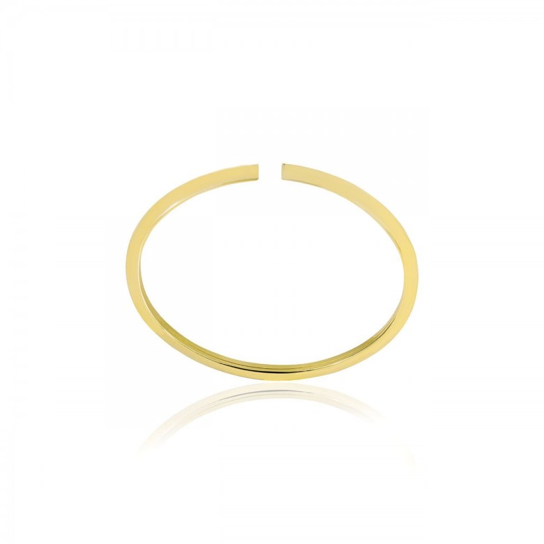 BRACCIALE A CANNA FLESSIBILE TRIANGOLARE IN ORO GIALLO 18KT