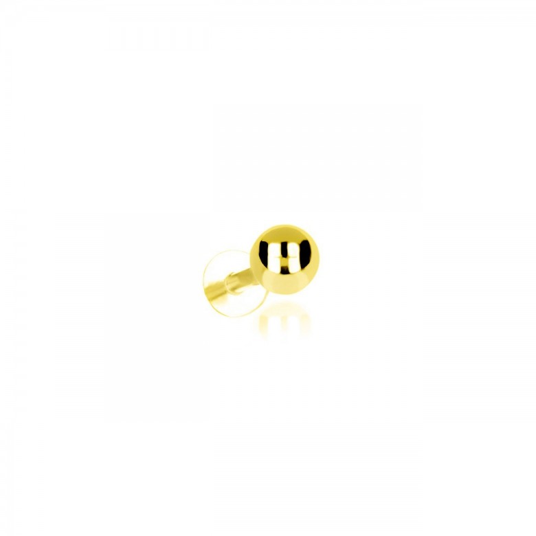 BEAD PIERCING IN YELLOW GOLD 18 KT