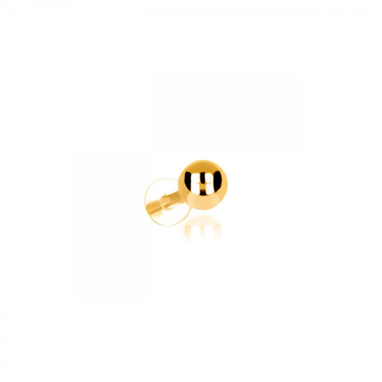 BEAD PIERCING IN RED GOLD 18 KT