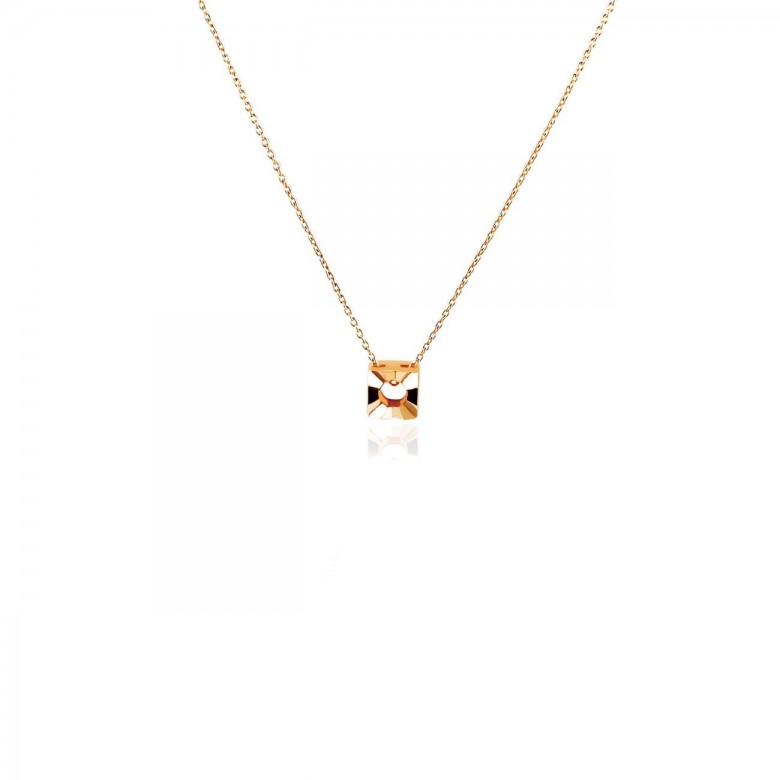 ROLO' CHAIN WITH SQUARE HEAD IN RED GOLD 18 KT