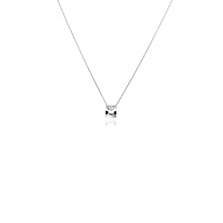 ROLO' CHAIN WITH SQUARE HEAD IN WHITE GOLD 18 KT