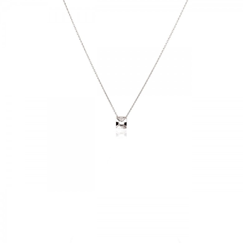 ROLO' CHAIN WITH SQUARE HEAD IN WHITE GOLD 18 KT