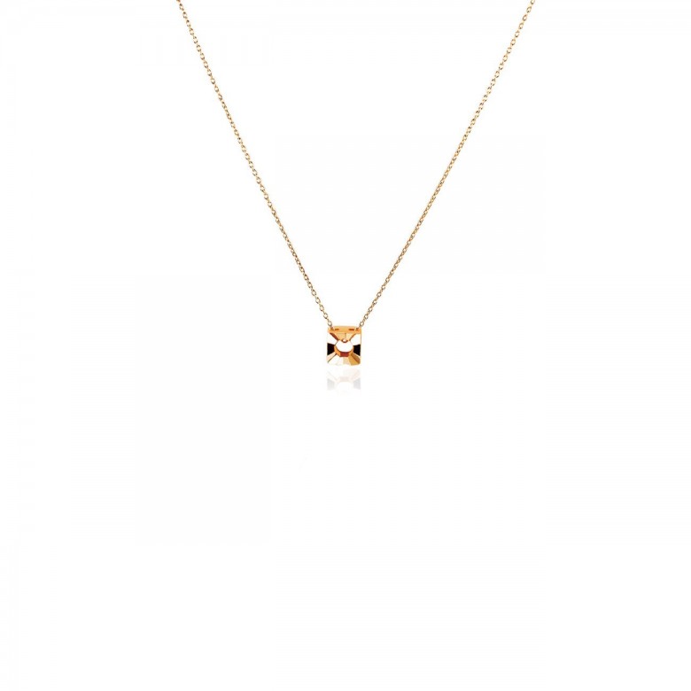 ROLO' CHAIN WITH SQUARE HEAD IN RED GOLD 18 KT