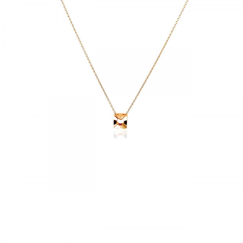 ROLO' CHAIN WITH SQUARE HEAD IN RED GOLD 18 KT