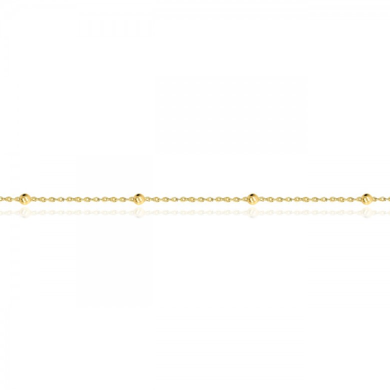 ROSARY CABLE CHAIN IN YELLOW GOLD 18 KT