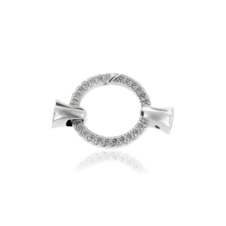 CASTED SETTINGS CLASP IN WHITE GOLD 18 KT