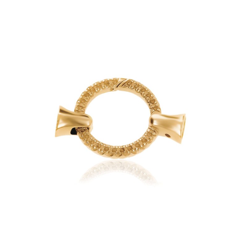 CASTED SETTINGS CLASP IN RED GOLD 18 KT