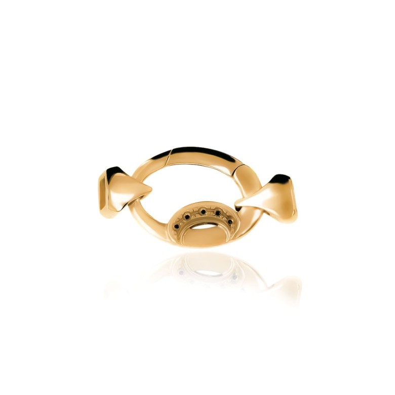 CASTED SETTINGS CLASP IN RED GOLD 18 KT