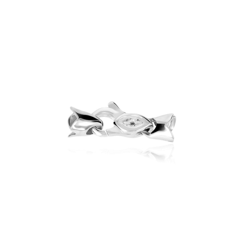 CASTED SETTINGS CLASP IN WHITE GOLD 18 KT