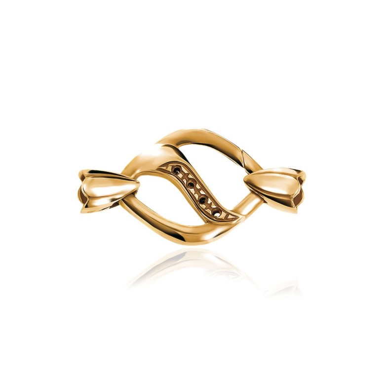 CASTED SETTINGS CLASP IN RED GOLD 18 KT