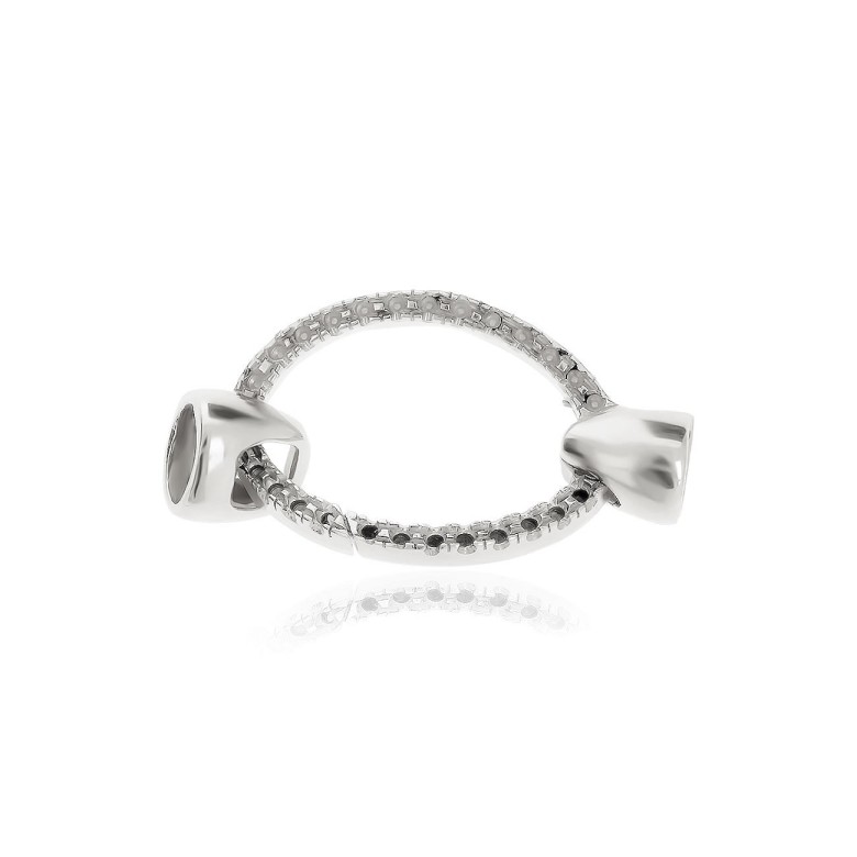 CASTED SETTINGS CLASP IN WHITE GOLD 18 KT