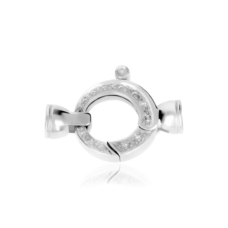 CASTED SETTINGS CLASP IN WHITE GOLD 18 KT