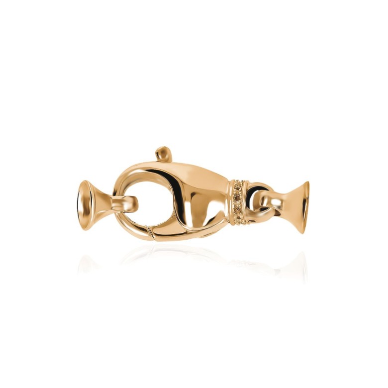 CASTED SETTINGS CLASP IN RED GOLD 18 KT
