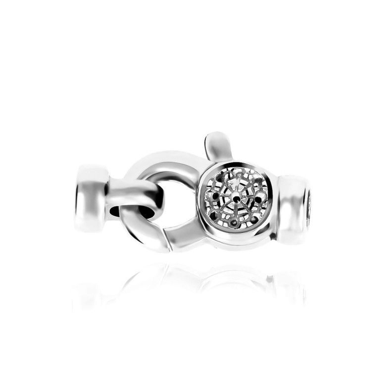 CASTED SETTINGS CLASP IN WHITE GOLD 18 KT