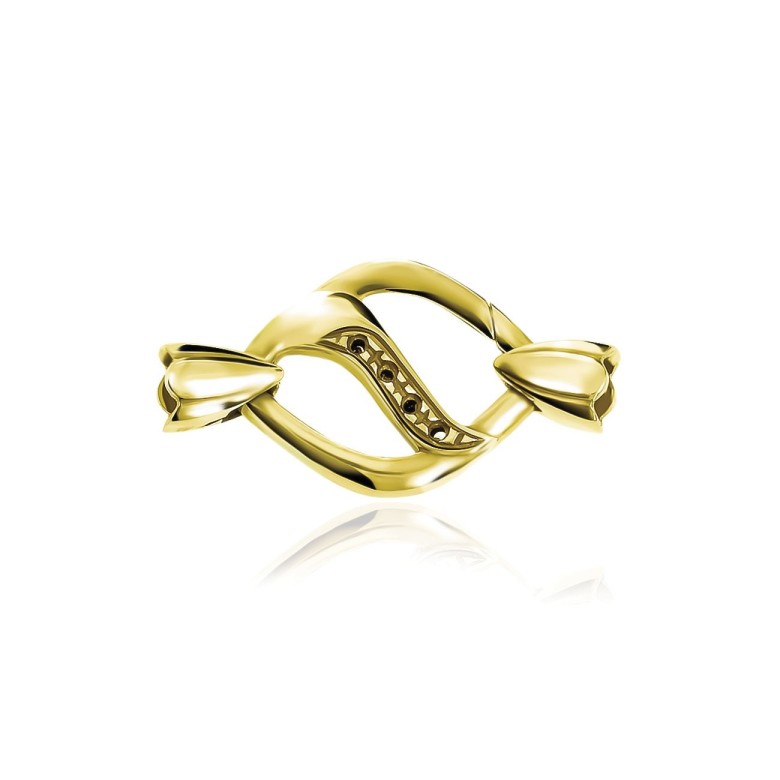 CASTED SETTINGS CLASP IN YELLOW GOLD 18 KT
