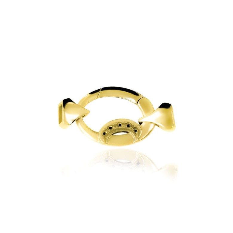 CASTED SETTINGS CLASP IN YELLOW GOLD 18 KT