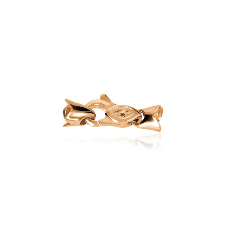CASTED SETTINGS CLASP IN RED GOLD 18 KT