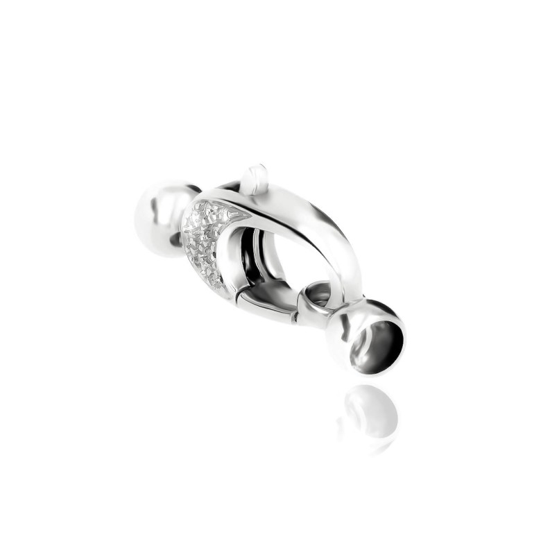CASTED SETTINGS CLASP IN WHITE GOLD 18 KT