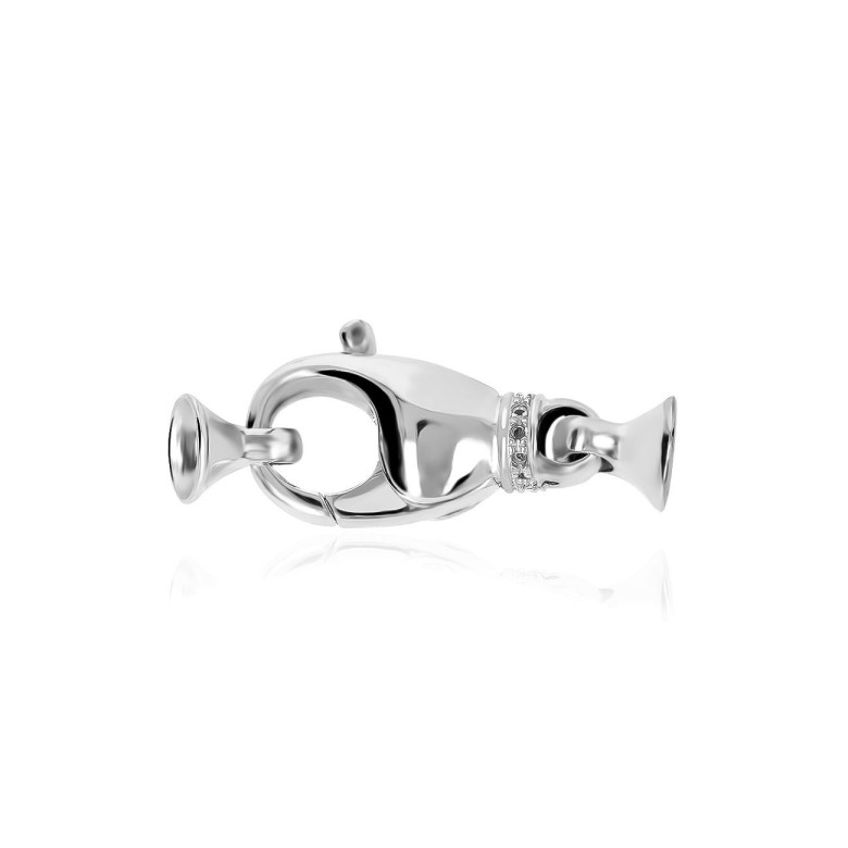 CASTED SETTINGS CLASP IN WHITE GOLD 18 KT