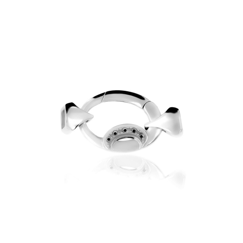 CASTED SETTINGS CLASP IN WHITE GOLD 18 KT
