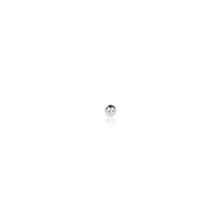 BEAD WITH RHODIUM TREATMENT 18 KT DIAMETER MM.2,2