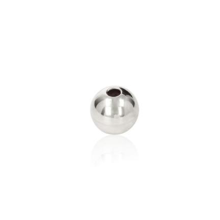 TWO-HOLE BEAD IN SILVER 925 DIAMETER MM.9