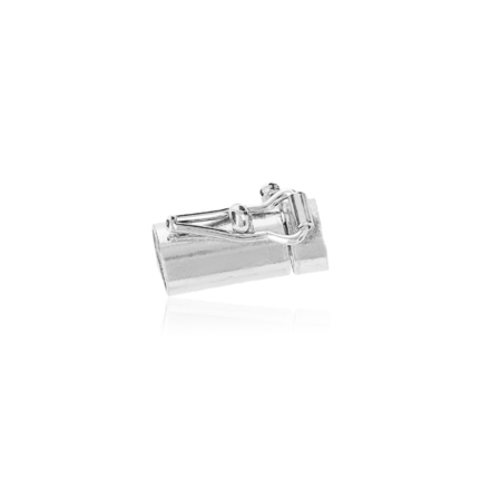 CHIUSURA CILINDRICA A CASSETTA CON RODIATURA 18 KT LARGHEZZA MM.6 X LUNGHEZZA MM.13,5