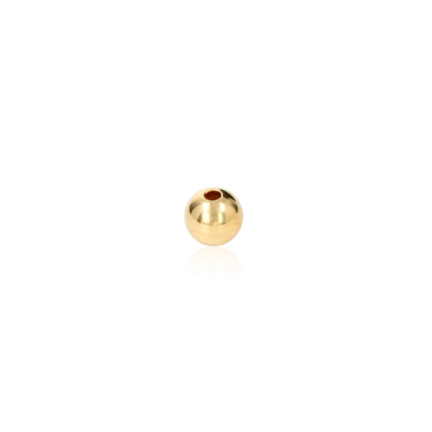 TWO-HOLE BEAD IN YELLOW GOLD 18 KT DIAMETER MM.5,5X2 HOLE