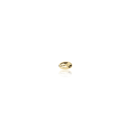 TWO-HOLE OVAL BEAD IN YELLOW GOLD 9 KT DIAMETER MM.2,4X0,9 HOLE X4,1 LENGTH