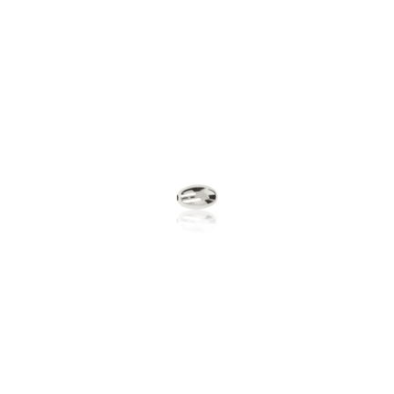 TWO-HOLE OVAL BEAD IN SILVER 925 DIAMETER MM.2,4X0,9 HOLE X4,1 LENGTH