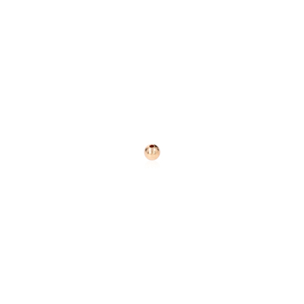 TWO-HOLE BEAD IN RED GOLD 14 KT DIAMETER MM.2,2