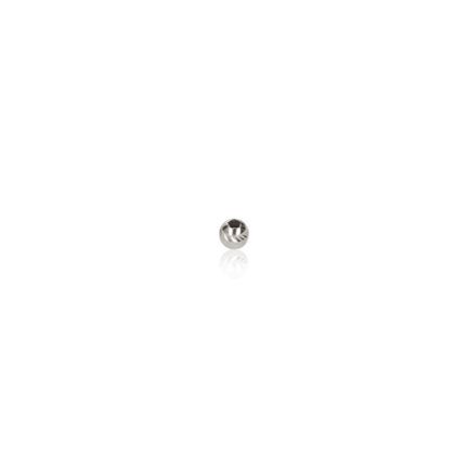 TWO-HOLE D-CUT MOON BEAD IN SILVER 925 DIAMETER MM.2,6X1,1 HOLE