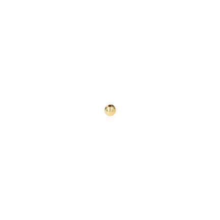 TWO-HOLE LIGHT WEIGHT BEAD IN YELLOW GOLD 9 KT DIAMETER MM.2,2
