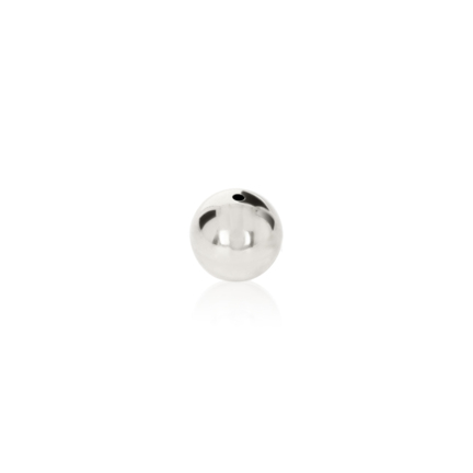 SEAMED BEAD IN SILVER 925 DIAMETER MM.8X1,5 HOLE