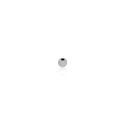 TWO-HOLE PAVE' BEAD IN SILVER 925 DIAMETER MM.3X1,1 HOLE