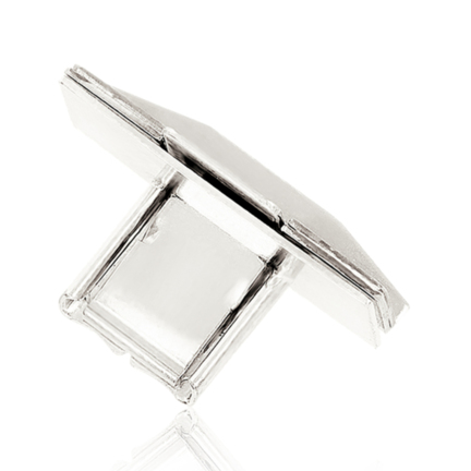 BOX CLASP IN WHITE GOLD 18 KT TONGUE WIDTH MM.12,5 X LENGTH MM.26