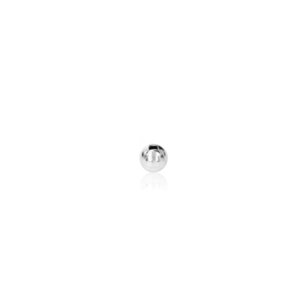 ONE-HOLE BEAD WITH RHODIUM TREATMENT 18 KT DIAMETER MM.4X0,7 HOLE
