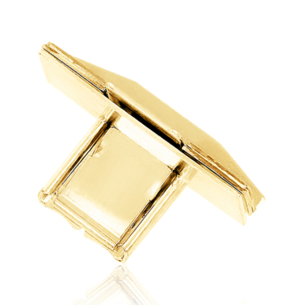 BOX CLASP IN YELLOW GOLD 14 KT TONGUE WIDTH MM.12,5 X LENGTH MM.26
