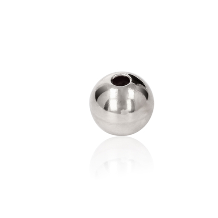 TWO-HOLE BEAD IN SILVER 925 DIAMETER MM.12