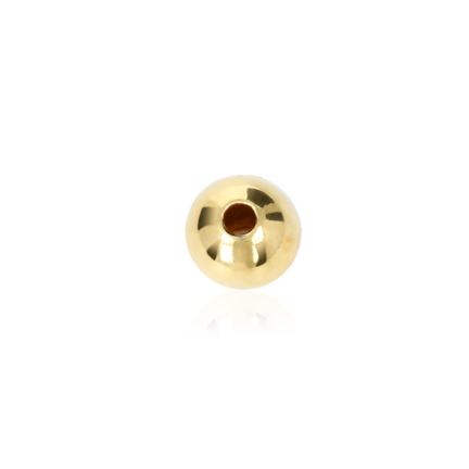 TWO-HOLE BEAD IN YELLOW GOLD 9 KT DIAMETER MM.10